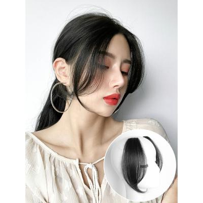 China Jurchen Hair Piece Eight-character Blows Hair Piece French Mid Section Wig Invisible Correction Bangs Both Sides Bangs Hair Braids Hair for sale