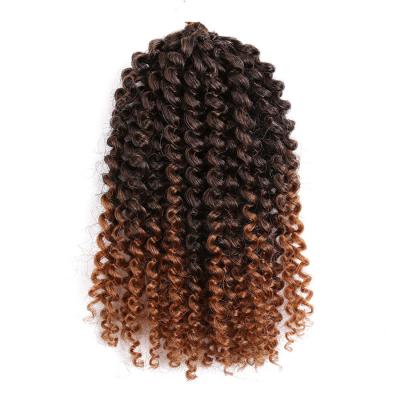 China Factory direct sale 12inch small curly african curly ombre dirty ombre chemical fiber malibob chemical fiber wig Hair596677084511 for sale