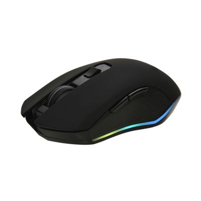 China Hot Selling 2.4G Wireless Dual Mode Button Game Factory Optical Gaming Mouse 6D Rechargeable Mouse with RGB for Laptop MW-046R for sale