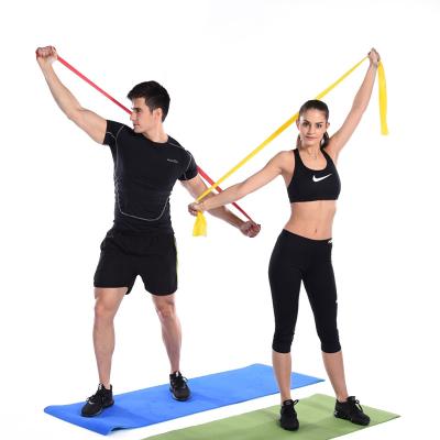 China Wholesale 100%Nature Eco-friendly Latex Yoga Pilates And Aid Band Fitness Stretch Resistance Bands Dance Pull Rope for sale