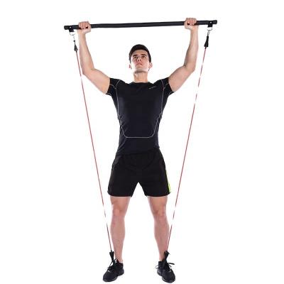 China Wholesale Eco-friendly Fitness Training Suspension Indoor Type Tension Bar With Resistance Bands Body Workout Equipment for sale