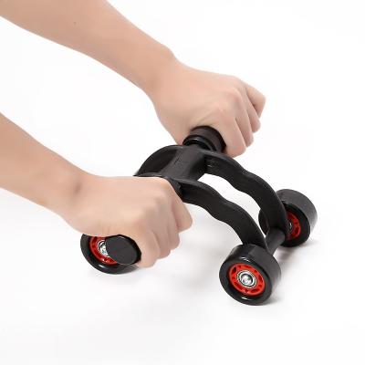 China Newcomer factory selling new board four-wheel abdominal gym and round ab wheel power roller volume home abdomen for sale