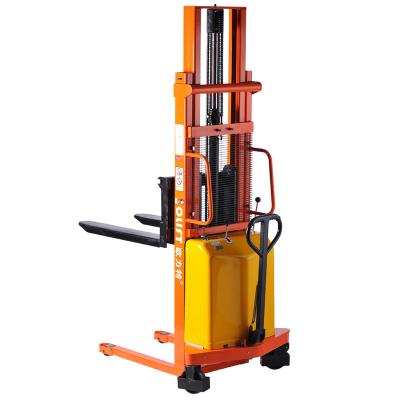 China High Efficiency Low Price Hydraulic Semi Electric Pallet Stacker With CE for sale