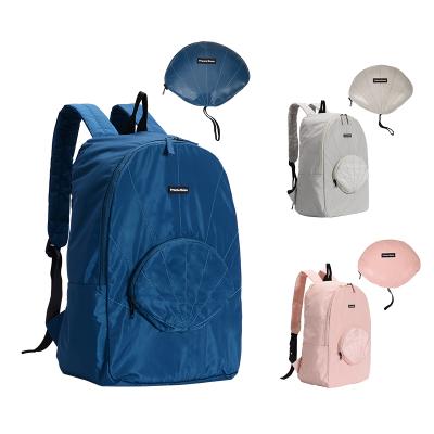 China Hot Selling PU Foldable Fabric Memory Waterproof Factory Backpack Travel Backpack Dustproof Material Folding Bag for sale