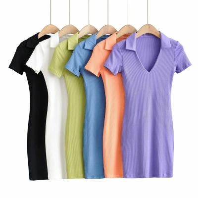 China Women's Anti-Wrinkle Women's Vestido NGO Clothing NGO Tunic Summer Casual Dress Women's Clothing Bangkok T-shirt Dresses For Women Cotton for sale