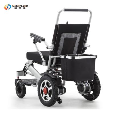 China 2021 New Lithium Power Folding Brushless Wheelchair For Disabled, Aluminum Frame Stair Climbing Wheelchair Electric Car! for sale