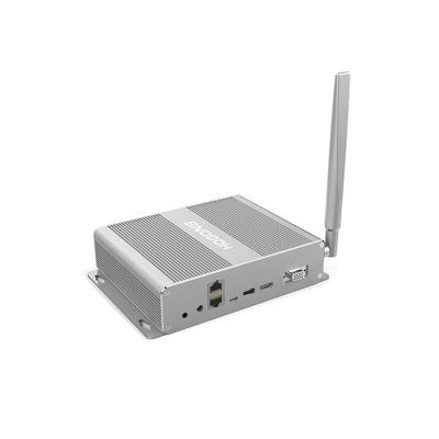 China Mini Pc Computer Desktop Fanless Industrial J4125 J1900 N3530 I3 I5 Nuc Mini Pc With Dual Rs 232 Dual Lan Industrial Computer for sale