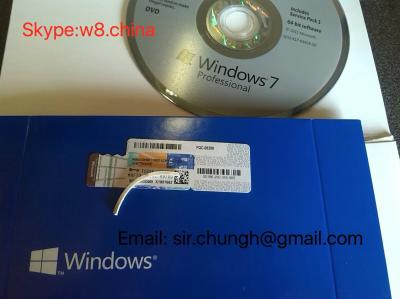 China 32 Bit 64 Bit Microsoft Windows 7 pro pack DVD and coa for windows Software oem Package box white box for sale