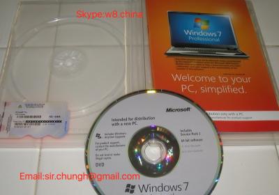 China Windows 7 Professional SP1 64bit (OEM) System Builder DVD 1 Pack for sale