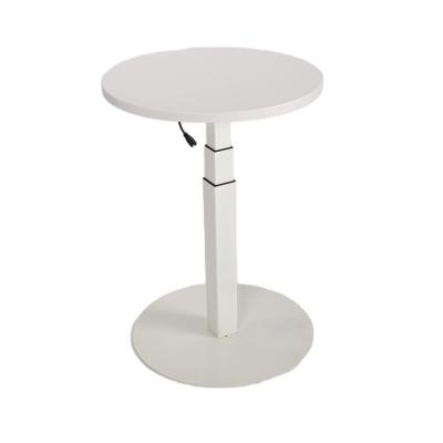 China Round Adjustable Multifunctional Adjustable Coffee Height Foldable (Height) Table With Electric Single Motor for sale