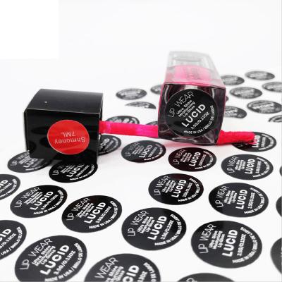 China Big Unghie My Logo Waterproof Lipstick Packaging Label Sticker for sale