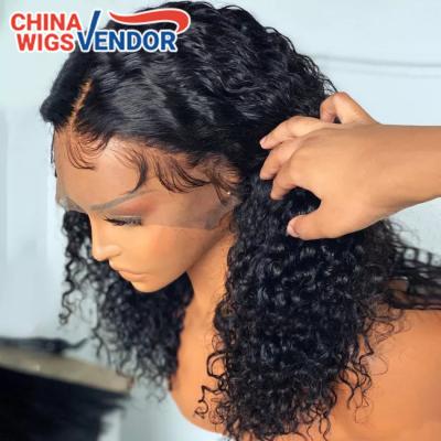 China Jerry Curl 180% Density HD Full Lace Wig Short Pixie Cut Curly Wig Natural HD Hair Closure Wig With Bleached Knot For Women for sale