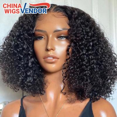 China Short Straight Bob Transparent Hd Lace Human Hair Wig, 8-14inch Mink Brazilian Hair Wig, 4x4 Closure Short Bob Wigs For Black Women for sale