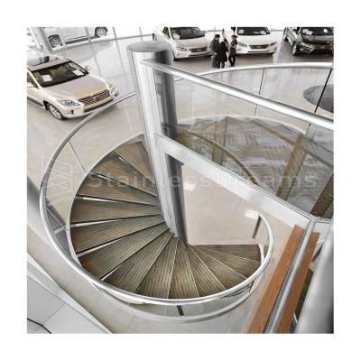 China Modern Indoor/Outdoor Metal Spiral Stairs/Cast Iron Used Spiral Staircase With Steel Railings for sale