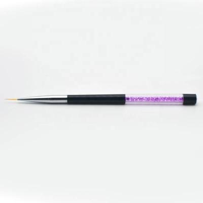 China CLOU GUYO Crystal Handle Nylon Liner Brush Professional Purple Customizable Logo for sale