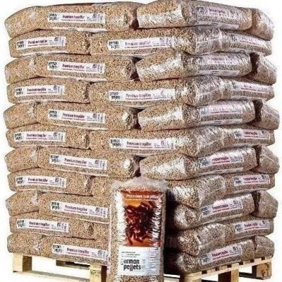 China Heating system 15kg bags packing pine wood pellet (no more din/additional wood pellet A1) ready for export for sale