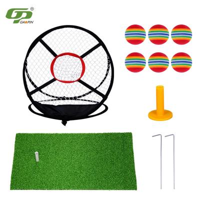 China Cheapest Golf Practice Factory Sales Customized Logo Wholesale Golf Training Aids Portable Golf Practice Net for sale