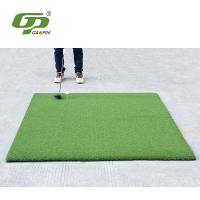 China Thicker simulation nylon advanced professional grass pad practice 3D golf gp golf best hitting mat for sale