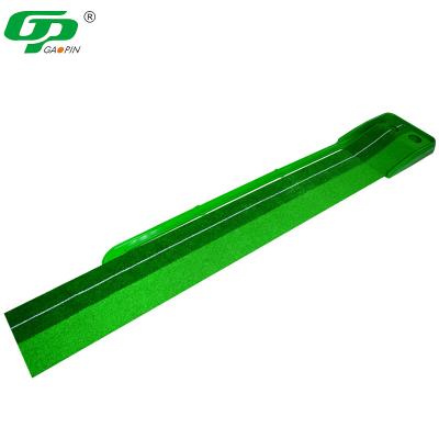 China Golf Putting Practice High Quality Wholesale Custom Available Mini Golf Putting Trainer Plastic Golf Practice Mat With Automatic Ball Return Function for sale