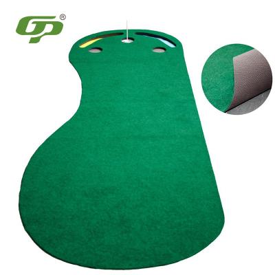 China Wholesale Logo Backyard Factory Office Home Outdoor Indoor Golf Golf Putting Trainer Custom Rubber Backyard Indoor Outdoor Basic Home Putting Mat For Sale for sale