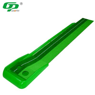 China Golf Practice GP Factory Mini Golf Practice Mat Indoor Portable Personal Putter Trainer With Automatic Ball Return System for sale