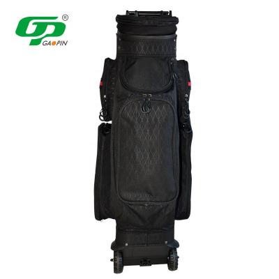 China Customized Logo Customized Golf Travel Bag Outdoor Golf Bag Waterproof Blue Red Black Lightweight Golf Bag Outdoor Stand Bag With Wheels for sale