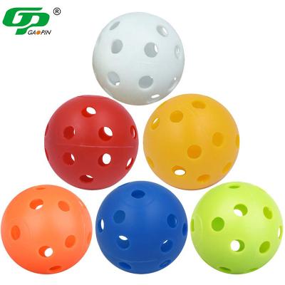 China Golf Practice High Quality Custom Golf Ball Set Indoor Outdoor Sports Golf Training Color Personal Golf Balls With Holes for sale