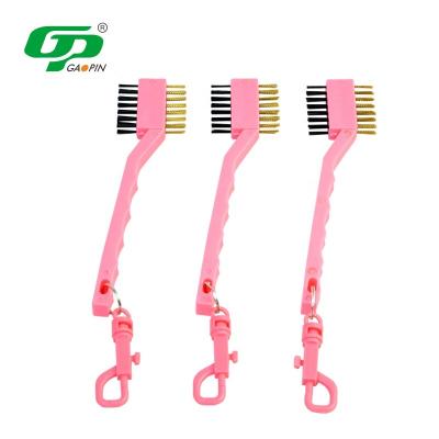 China Wholesale Easier In The Running Bilateral Golf Club Brush Cleaner Golf Club Cleaner Of Golf Course Equipment for sale