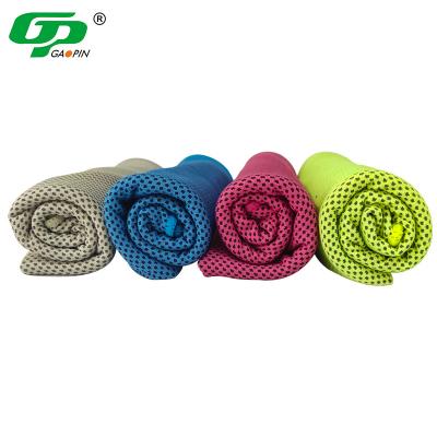 China Feel Cold and Good Absorbent Sweat Factory Wholesale Price Golf Towel High Quality Cool Soft Touch Cool Feeling Ice Cooling Towel for sale