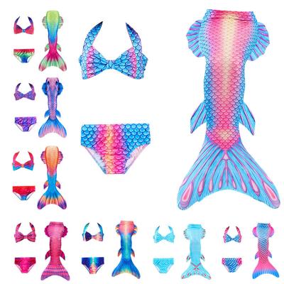 China Breathable Girls Swimsuit Mermaid Tails for Swimming Princess Bikini Bathing Suit Set Mermaid Tail for Girls for sale