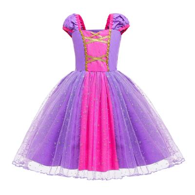 China Halloween Foreign Trade Hair Princess Eco-friendly Soft Material Long Dress For Children Sophia Lepe Children's Dress Fluffy Dress for sale