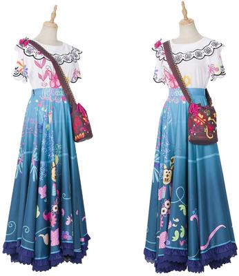 China Mirabel Dress Madrigal Skirt Halloween Carnival Eco-friendly Soft Material Dress Adult Mirabel Cosplay Costume For Women for sale