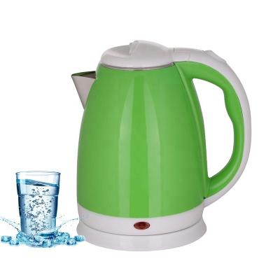 China 360 Degree Base 1500W Degree Hotel Appliances 2L Water Tea Kettle Double Wall Rotation Cordless Electric Kettle for sale