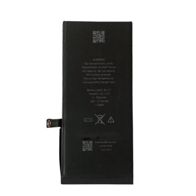 China Original mobile phone hot sale replacement lithium ion polymer battery iph11 is suitable for Apple iph11 3190mAh 3.8V mobile phone for sale