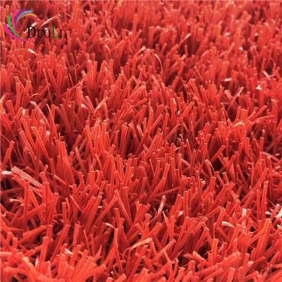 China Anti-agent 130/140/150/160/180 Dots Artificial Grass Colored Lawn Synthetic Grass For Kindergarten for sale