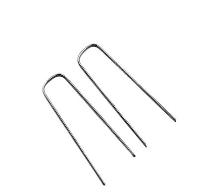 China Rustproof Artificial Turf Install Fasteners 500 Pcs Steel Galvanized U Shape Nails For Garden Greenhouse for sale