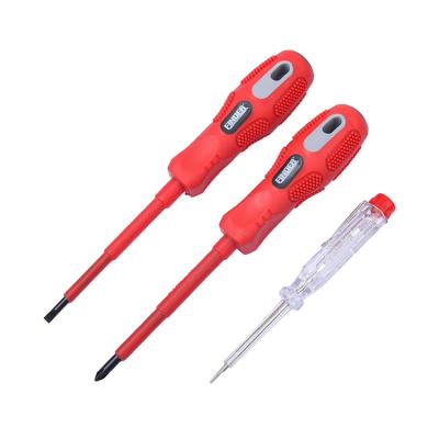 China Multifunctional 3pcs Insulation Screwdriver Set with 1pc Electricity Pen à venda