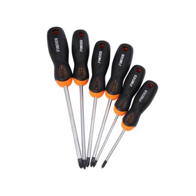 China Repair Chrome-Vanadium Blade Professional Magnetic Tips Soft Handle Screwdivers for sale