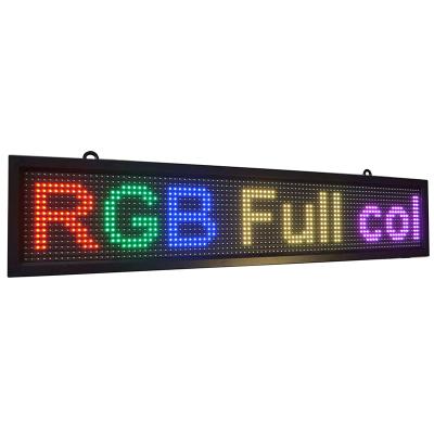 China Custom Logo Exit Scrolling Message Neon Digital Billboard Wifi Luxury High Resolution Advertising Electronic Illuminated Led Sign for sale