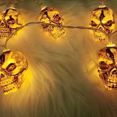 China String Lights Battery USB Skulls Shaped 1.5M 3M 4.5M 6M LED String Lights Halloween Holiday Light for sale