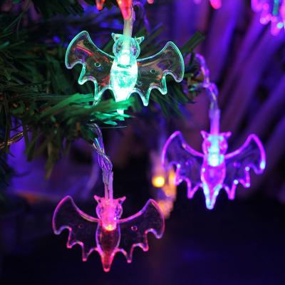 China Halloween String Lights 2021 Decorative Bat Lights For Holiday Solar String Lights Decorating Indoors Outdoors for sale