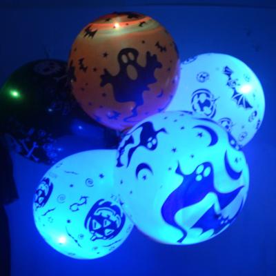 China Wholesale 5PCS/Bag Halloween/Thanksgiving/Led Pumpkin Easter Balloon Bats Ghost Led Light Skeleton Luminous Balloon Light Up Led Balloon Light For Halloween for sale