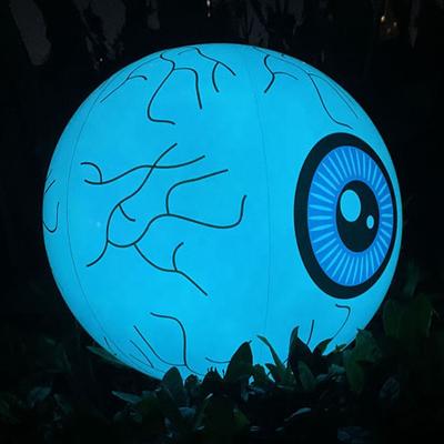 China Eco-Friendly PVC 13 Colors Changeable Halloween Decorations Balloon Light Up Halloween Balloons Set LED Eyeball Halloween Balloon Decoration for sale