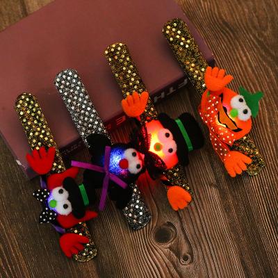 China Halloween LED Cloth + Gifts For Kids LED Light Up Headbands Glow Slap Bracelets Light Up For Christmas Birthday Party Decor for sale