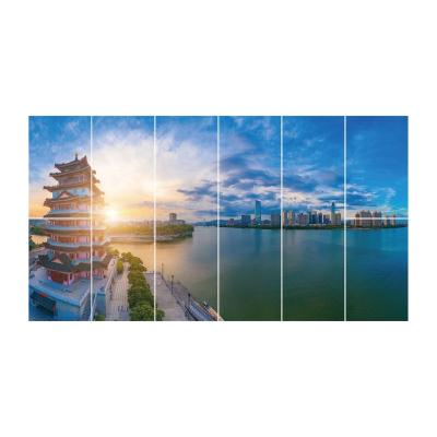 China Large Eco-Friendly Digital Printing Frameless Solid Picture Panel Photo Collage Room Painting Decor Poster Wall Art for sale