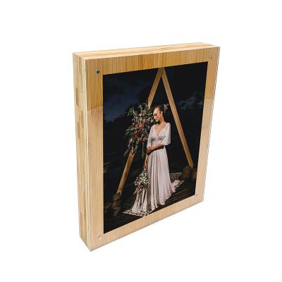 China Cheap wholesale modern price America style desktop photo frame Christmas decor wooden picture frame delicate fragrance bamboo frame for sale