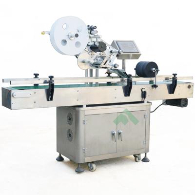 China Food product trophy pet labeling machine for flat sticker for sale