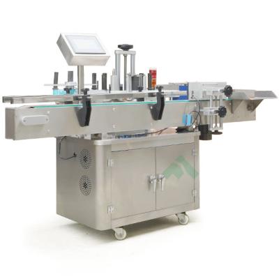 China Food Paint Aerosol Spray Cans Manual Labeling Machine For Round Bottles for sale