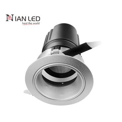 China Anti-glare Modern Factory Down Recessed Dimmable Adjustable Spot Light 12W LED Downlights Hotel Lighting for sale