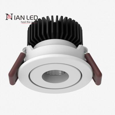 China Factory 20w Modern Anti Glare Lens Aluminum Casting Led Downlight Ceiling COB Down Light for sale